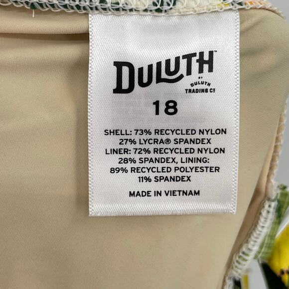 NEW Duluth Trading Swimsuit Tankini Tank Top Bra Toucan Tropical Print Size 18 - Picture 8 of 9